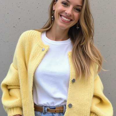 ModenGlanz | Kuschelige Strickjacke