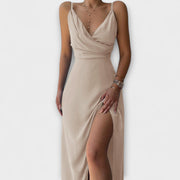Leke™ - Elegante und vielseitige Kleid – Grau-Beige
