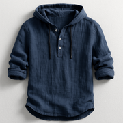 Daelor - Soft-Touch-Kapuzenhemd – Marineblau