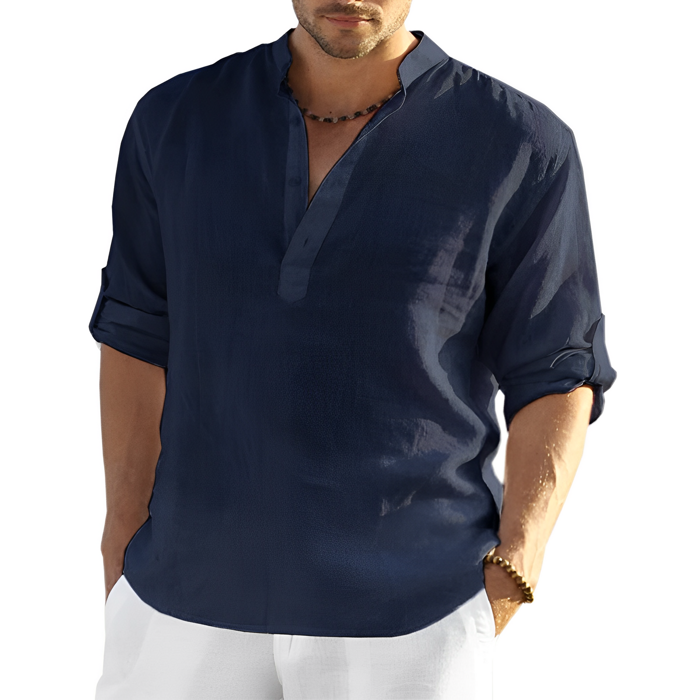 Andrew - Herren-Leinenhemd