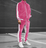 Antonio - Lockeres Sport-Set für Herren – Rosa
