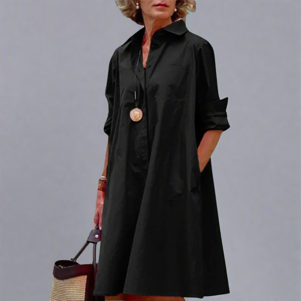 Gunda | Handgefertigtes Premium-Midikleid mit Polka-Dots