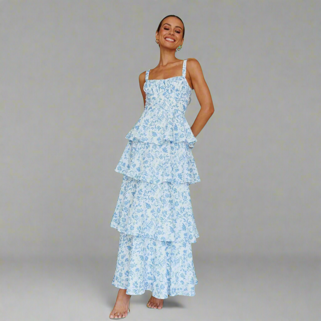 Freya | Sommerkleid aus Premiumstoff mit floralem Print