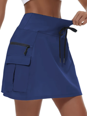Narda | Bequemer Aktiver Rock mit Shorts – Blau