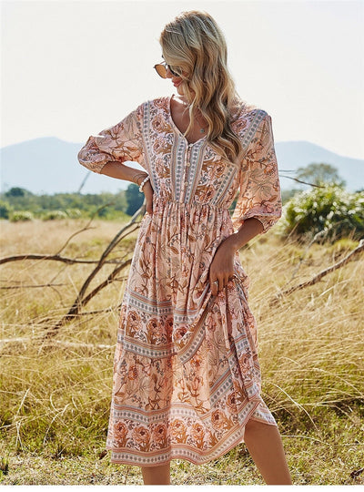 Donata - Lässiges Boho‑Kleid