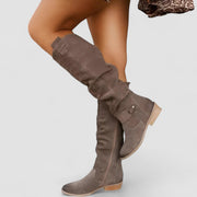 Mirellora - Westernstiefel in Komfortweite – Braun