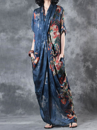 Devina | Lose geblümtes Kleid