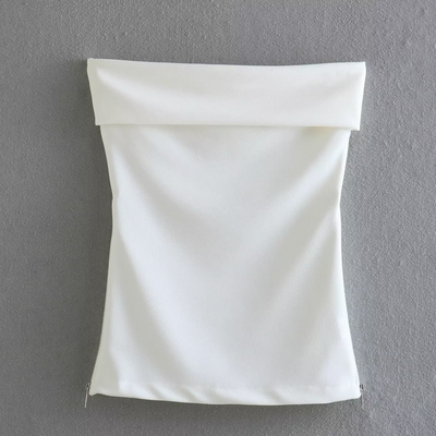 Celandine - Modisches figurbetontes Schlauch-Top mit Reißverschluss