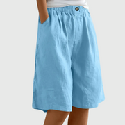 Sommerfeld | Luftige Shorts mit elastischem Bund (1 kaufen, 1 GRATIS dazu) – Himmelblau