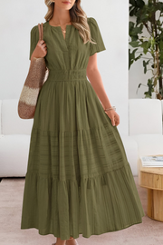 Isyara | Luftiges Boho-Charm Kleid – Grün