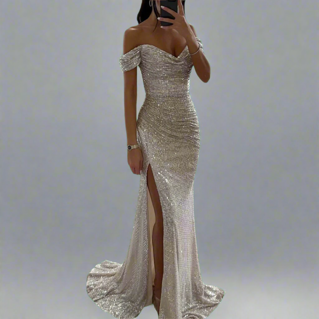 Zenobia | Glitzerndes Kleid mit premium Stoff für unvergessliche Nächte
