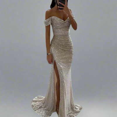 Zenobia | Glitzerndes Kleid mit premium Stoff für unvergessliche Nächte