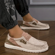 Salvion | Atmungsaktive Herren-Slipper mit rutschfester Sohle – Beige
