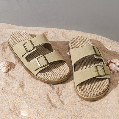 Stylische Herren Sommer-Slipper mit verstellbaren Riemen - GripStep