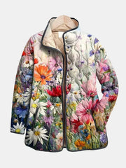 Anissia - Leichte Steppjacke – Wildblumen