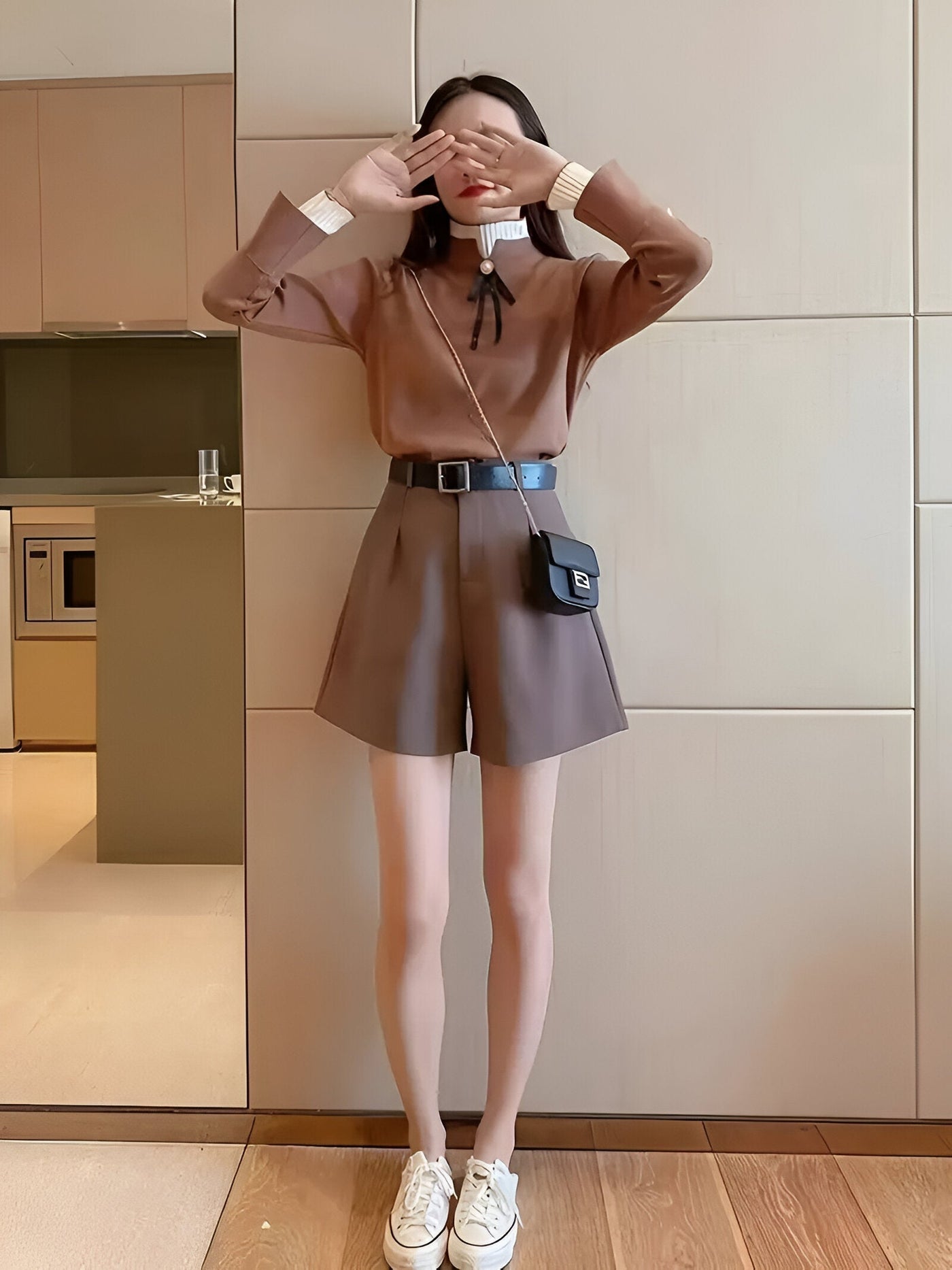 Hestia | Bequemes Patchwork Stricktop