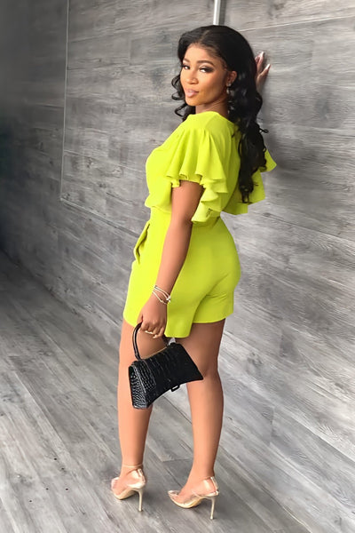 Trendiges Sommer-Zweiteiler Set mit Falten-Design – Marlene