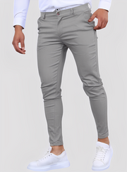 Reynard - Modische, dehnbare Herren-Skinny-Hosen – Grau