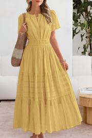 Isyara | Luftiges Boho-Charm Kleid – Gelb
