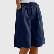 Sommerfeld | Luftige Shorts mit elastischem Bund (1 kaufen, 1 GRATIS dazu) – Marineblau