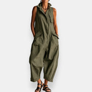 Asterine - Leichter Jumpsuit – Grün