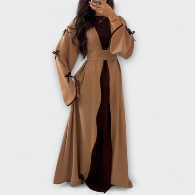 Jasmin - Schicker Cardigan und Kleid Duo mit Schleifenverzierung