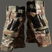 Outdoor-Camouflage-Trainingsshorts mit Mehrfachtaschen für Herren – CP Tarnung