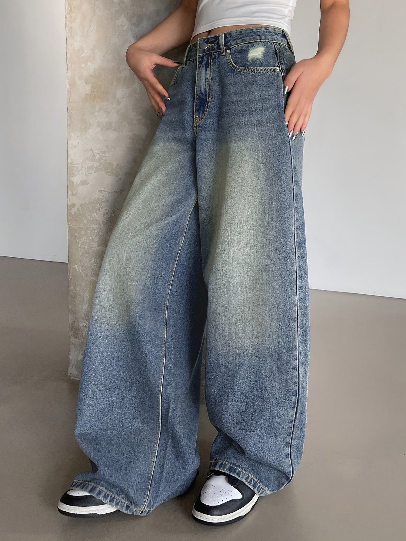 Baggy Jeans Damen | Weit Geschnitten Mit Hoher Taille