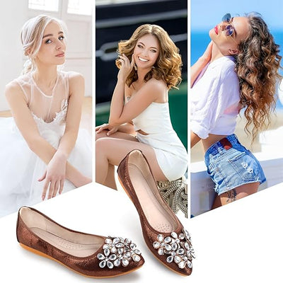 Chinbee - Glamouröse Strass-Ballerinas für Damen