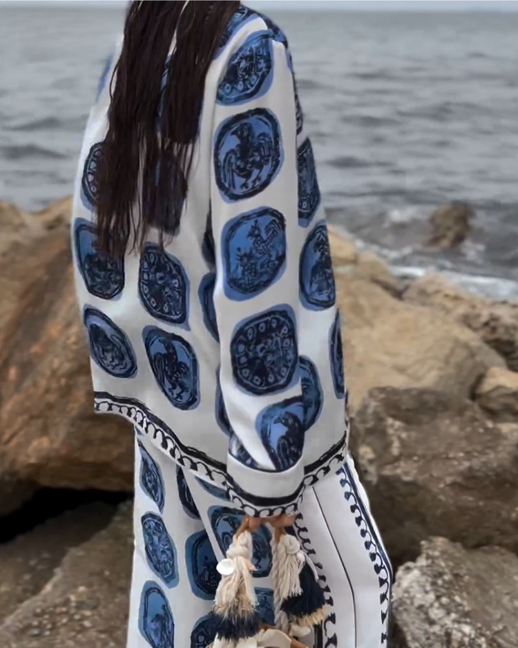 Zweiteiler-Set | Auffälliger Print | Elegant & Komfortabel