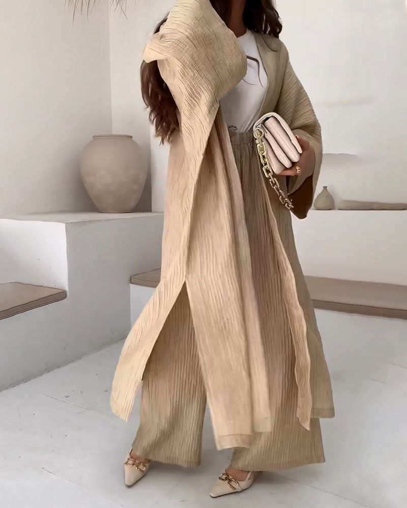 Lässiges Zweiteiler-Set Damen mit Weste und Hose – Thalia