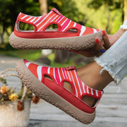 Maelina - orthopädische gepolsterte Laufschuhe – Rot