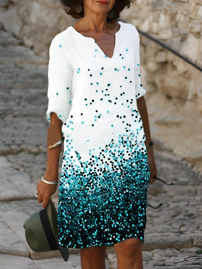 Rowena - Elegantes Minikleid mit V-Ausschnitt für Frauen