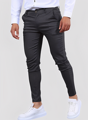 Reynard - Modische, dehnbare Herren-Skinny-Hosen – Dunkelgrau