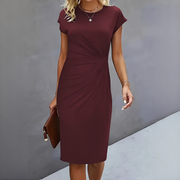 Katty - Stilvolles und schickes Kleid – Violett / Blau
