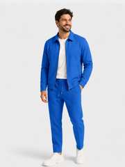 Bracken - Strukturierter Stretch-Anzug – Blau