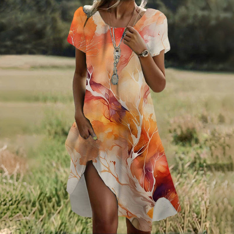 Vintage Kleid mit Farbverlauf