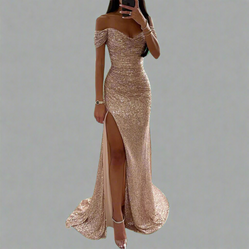 Zenobia | Glitzerndes Kleid mit premium Stoff für unvergessliche Nächte