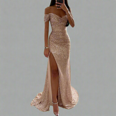 Zenobia | Glitzerndes Kleid mit premium Stoff für unvergessliche Nächte