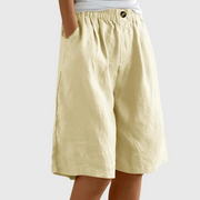 Sommerfeld | Luftige Shorts mit weitem Bein (1 kaufen, 1 GRATIS dazu) – Khaki