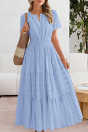 Isyara | Luftiges Boho-Charm Kleid – Hellblau