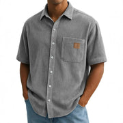 Anwick - Weiches Rippenshirt – Grau