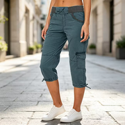 Astrelia - Utility-Cargo-Caprihose – Blau