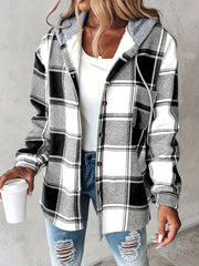 Genevessa - Softtouch-Kapuzenjacke – Schwarz
