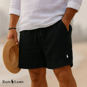 Klassische Sommershorts – Schwarz