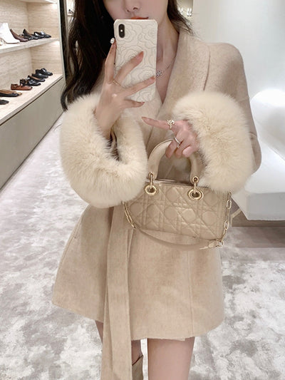 Aurelia - Warmer Wollmantel, elegante Damenbekleidung