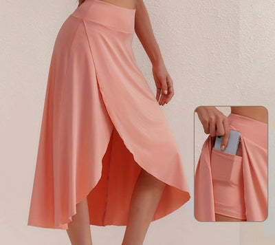 Sportlicher Damenrock mit hohem Bund & Asymmetrischem Schnitt – Alexia