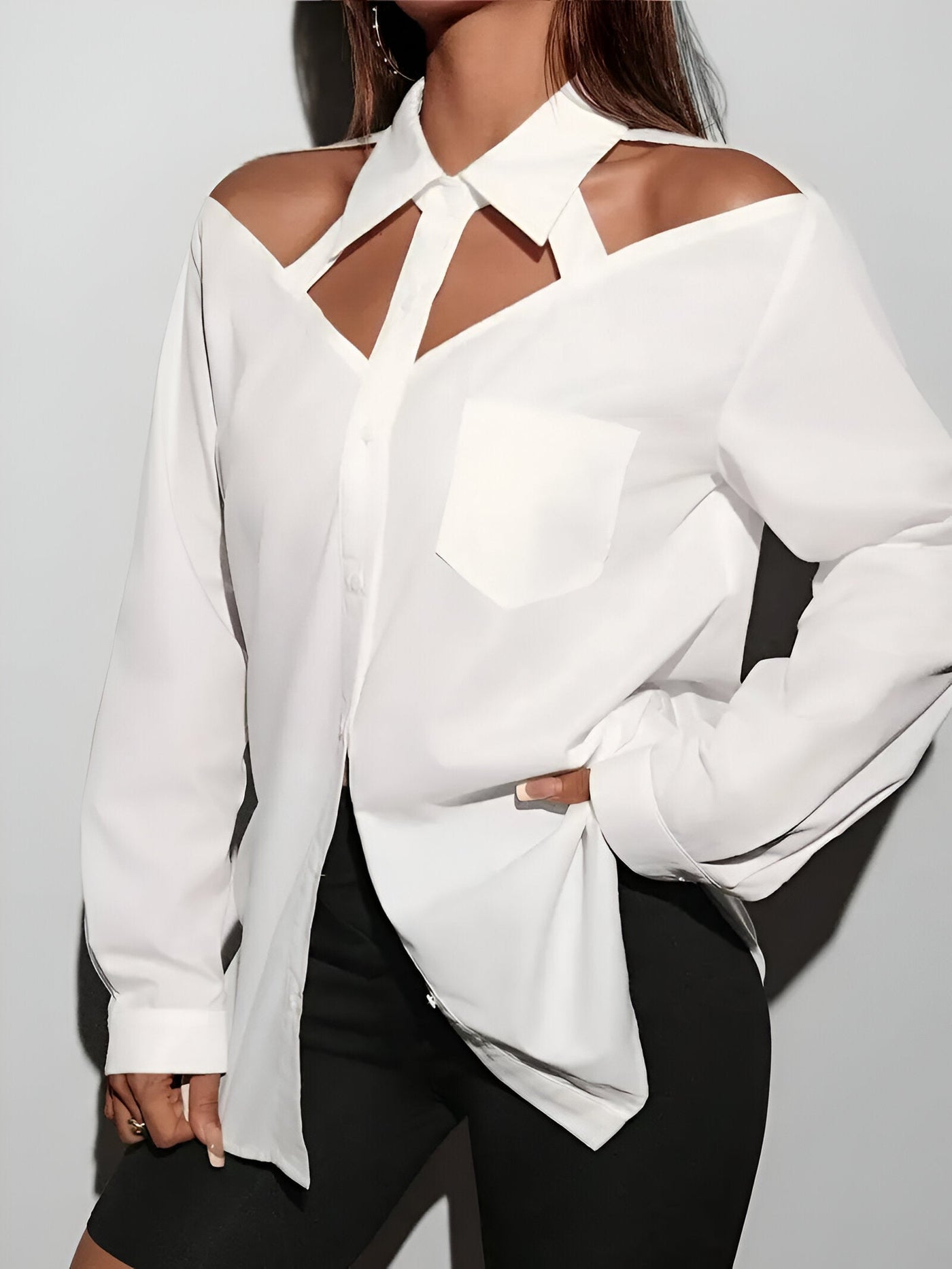 Nayra - stylisches hemd mit knopfverschluss