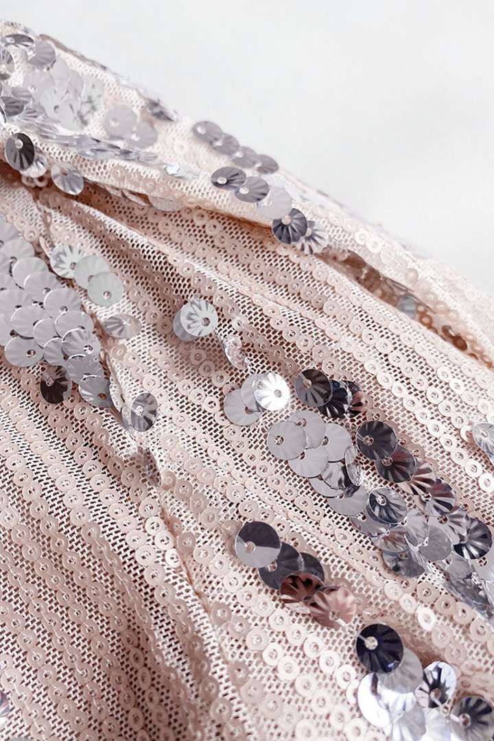 Glitzerndes Pailletten-Top für den Abend