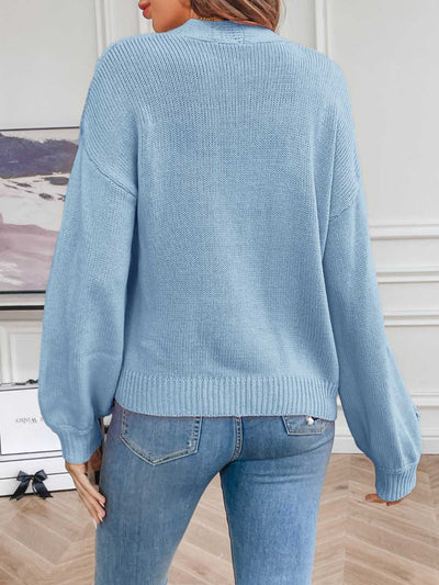 Strickjacke mit Blumen | Femininer Touch | Lässiger Chic